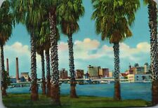 Postcard FL Tampa from Man Made Davis Islands 1951 Chrome Vintage PC J7485 picture