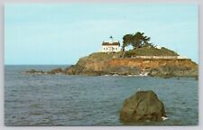 Lighthouse at Crescent City California Vintage Postcard picture