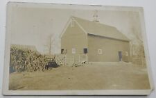 Antique Real Photo Postcard Unmailed Barn w Weather Vane picture