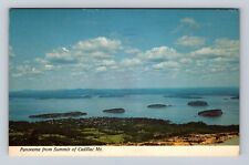 Acadia National Park, Panorama From Summit Of Cadillac, Antique Vintage Postcard picture