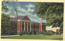 Dover,DE High School Kent County Delaware Del Mar News Agency Linen Postcard picture
