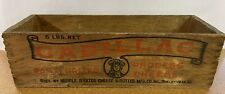 Antique Cadillac Cheese Box Early Advertising Shelbyville Illinois RARE Vintage picture