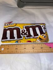 2018 COTTON LINED PEANUT M&M UPCYCLED ZIPPERED COIN PURSE picture