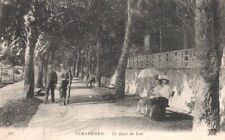 Vtg Postcard Le Quai du Lac People Period Dress Gerardmer, France Unposted DB picture