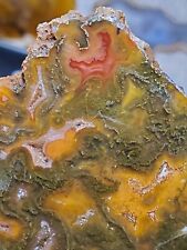 Mexican Banded Plume Agate Slab Polished Mexico 30g picture