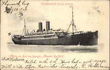 Gruss von Bord des Dampfers Grosser Kurfurst Steamer Ship 1904 Cancel PC picture