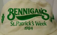Bennigan's Painters Cap Hat VTG 1984 St. Patricks Week Rare VHTF Lucky Clover  picture