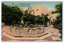 c1940's Governor's Palace Patio at Center View San Antonio Texas TX Postcard picture