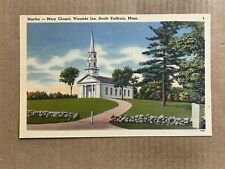 Postcard South Sudbury MA Massachusetts Wayside Inn Martha Mary Chapel Roadside picture