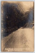 Dixville Notch NH~Narrow Dirt Rd Thru Wardrobe 1908 Photographer Gassens RPPC picture
