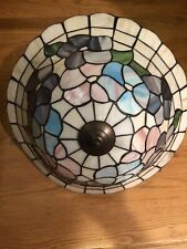 Vintage Tiffany Style  Stained Glass Ceiling Light. picture