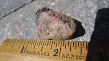 Pink Rhodonite Garnet Willemite fluorescent mineral rock Shortwave +Longwave L45 picture