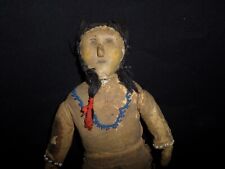 Rare Antique Native American Male Figure Doll Beaded 11