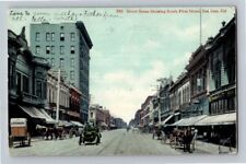 1909. SAN JOSE, CAL. STREET SCENE, S. FIRST ST. POSTCARD U27 picture