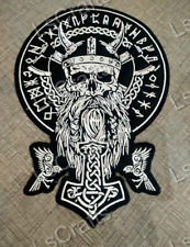 Odin Large Large Back Embroidered Patch for Vest / Iron-on / Sew on Multicolor picture