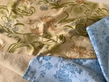 Antique Vintage French Fabrics Coordinated Bundle For Projects Floral Ticking picture