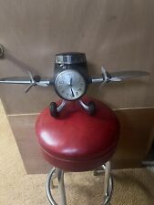 SESSIONS ELECTRIC MANTEL CLOCK VINTAGE AIRPLANE RARE picture