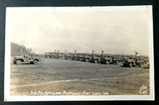 RPPC Postcard~ 3rd Division Artillary~ Fort Lewis, Washington~ Ellis picture