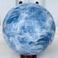 Natural Blue Celestite Crystal Sphere Ball Healing Madagascar 1660G picture