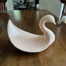 Rare Mid-Century Ceramic Swan, Beautiful Pink; Wonderful Vintage Piece; 7