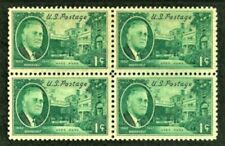 75+ YEAR OLD 1945 WW2 US Stamp block FDR Franklin D. Roosevelt, (some aging) picture