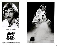 PF7 Original Photo DARRYL MAGGS 1973-75 CHICAGO COUGARS WHA ICE HOCKEY DEFENSE picture
