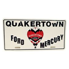 Vintage Quakertown Ford Mercury Dealership License Plate 1960s picture