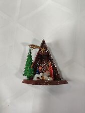 Vintage Miniature Plastic Christmas Nativity Set Made in Hong Kong w/box 2inches picture