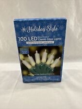 Holiday Style 100 LED Warm Classic Glass Lights Indoor/Outdoor 19’ picture