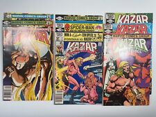 Marvel Ka-Zar #5, 6, 7, 8, 9, 10, 11, 12, 13 - 1981 - Error edition, red panel picture