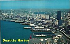 Vintage Postcard- City and Port, Seattle, WA picture