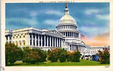 1940s United States Capitol Washington D.C. Postcard picture