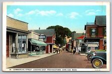 Commercial Street. Provincetown Cape Cod Massachusetts  Postcard picture