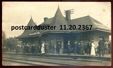 WHITBY JUNCTION Ontario 1910s Railway Train Station. Real Photo Postcard  picture