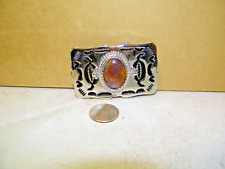  Western Style Belt Buckle Silver Color With Multi-colored Stone In The Middle  picture