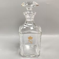 AS IS Baccarat Crystal France Napoleon Crown Whiskey Decanter With Stopper picture