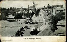  Postcard Antique Bendigo Victoria Australia Welcomes American Fleet Posted 1908 picture
