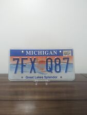 2005 Michigan License Plate Great Lakes Splendor #7FXQ87 picture