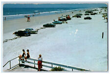 c1960's Crowd Viewing of The Beautiful Beach of New Smyrna Florida FL Postcard picture