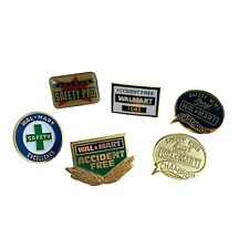 Walmart Lapel Pin Lot of 6  Safety Accident Free Associate Employee picture