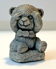 Mt St Helens volcanic Ash Bear Sculpture Evergreen Trading Handmade picture
