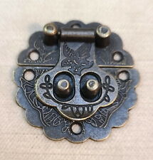 9 Chinese Asian-Inspired Antiqued Bronze Jewelry /Trinket Box Latches Hardware picture