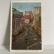 WW2 1943  Postcard SOLDIERS Times Square Service Men’s Center used War Bonds picture