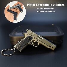 NEW 1:3 Black Mini KIMBER 1911 Gun Pistol Toys Miniature Model Keychain picture