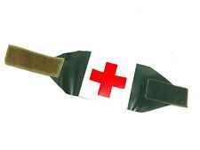 Swedish Medical Brassard Armband, Medic Band Reversable Green/White Vinyl picture