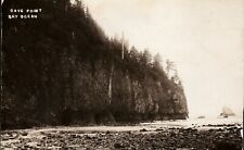 Cave Point Bayocean RPPC Postcard Oregon Coast Pmk 1904-1918 picture