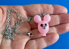 DISNEY PARKS DISNEY Mickey Mouse Balloon Charm NECKLACE -  LIGHT PINK picture