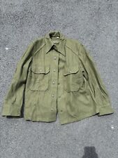 VTG U.S. Army Field Shirt Adult Medium Green OG 108 Wool Blend Military picture