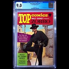 Top Comics (Zorro) #1 - KK Publications 1967 - Guy Williams Photo cover  CGC 9.0 picture