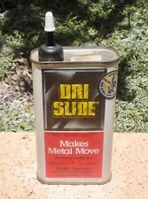 Vintage Dri Slide Lubricant Can Makes Metal Move Motocross 8oz Handy Oil Nice picture